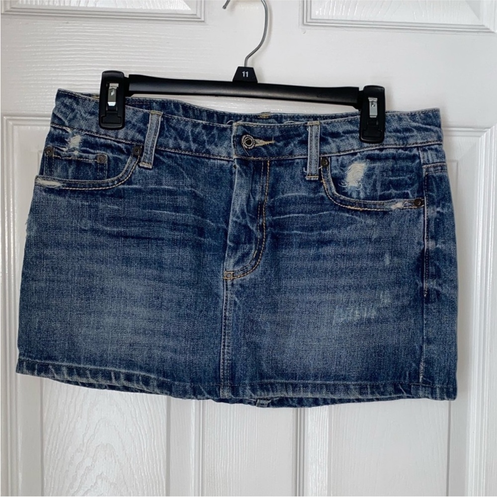 American Eagle Outfitters Blue Denim Mini Skirt